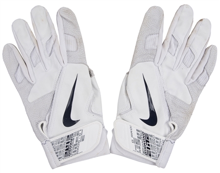 2011 Alex Rodriguez Game Used & Signed Nike Batting Gloves Used For Career Home Run #614 (MLB Authenticated & Rodriguez LOA)